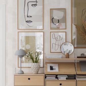 Marburg|Contemporary beige lattice wallpaper|Contemporary 2