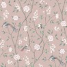 Borastapeter|Wallpaper oriental style birds in pink and blush|High-End