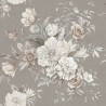 Borastapeter|Papel pintado floral ramos estilo romántico en marrón y beige gris|Papel Pintado