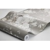 Borastapeter|Papel pintado floral ramos estilo romántico en marrón y beige gris|Papel Pintado
