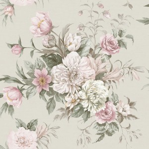 Casadeco|Papier peint floral tropical style rétro années|Romantique