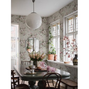 Casadeco|Papier peint floral tropical style rétro années|Romantique 2