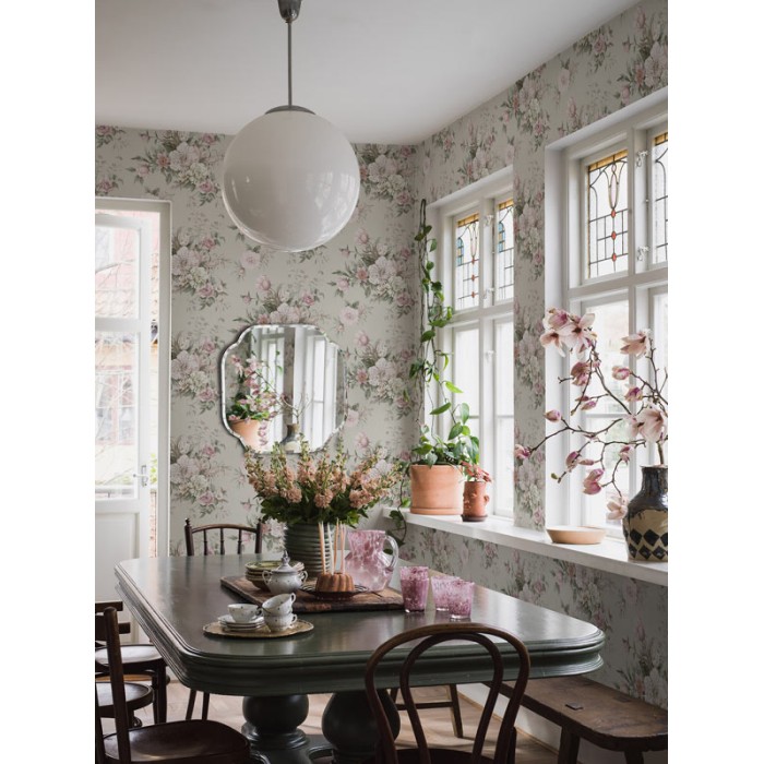 Borastapeter|Papier peint bouquets floraux style romantique tons pastel|Romantique
