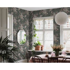 Pip Studio|Romantic wallpaper with large blue flowers|Romantic 2