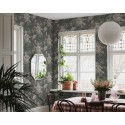 Borastapeter|Papier peint bouquets floraux style romantique vert foncé|Romantique
