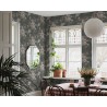 Borastapeter|Tapete romantisch floral Sträuße dunkelgrün Stil|Romantisch