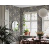 Borastapeter|Papier peint bouquets floraux style romantique gris acier|Papier Peint