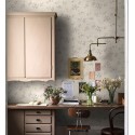 Borastapeter|Tapete vintage floral rosa violett olivgrün Stil|Tapeten
