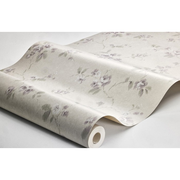 Borastapeter|Papier peint floral style vintage rose violet vert olive|Papier Peint