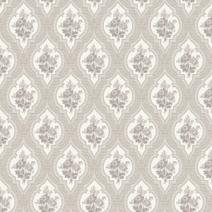 Versace|Papier peint Versace floral ornemental noir et or|Damas