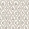 Borastapeter|Papier peint médaillon floral style classique français marron blanc|Damas