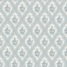 Borastapeter|Wallpaper French bohemian style floral medallion in muted blue|Damask