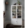 Borastapeter|Wallpaper French bohemian style floral medallion in muted blue|Damask