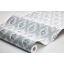 Borastapeter|Wallpaper French bohemian style floral medallion in muted blue|Damask