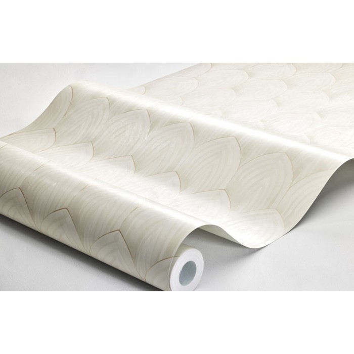 Borastapeter|Papel pintado geométrico arcos estilo art deco en crema dorado|Art Deco