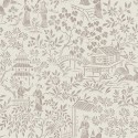 Borastapeter|Papel pintado oriental jardín estilo bohemio en beige y marrón|Figurativo