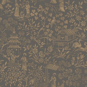 Papeldecor|Papel pintado infantil verde con animales salvajes|Papel Pintado