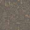 Borastapeter|Papier peint jardin oriental style bohème gris graphite doré|Figuratif