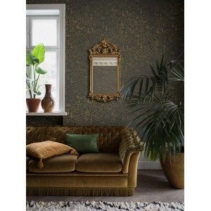 Casadeco|Oriental style floral wallpaper with white water lilies|Oriental 2