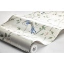 Borastapeter|Wallpaper romantic oriental style birds of paradise in pink and blue|High-End