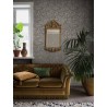 Borastapeter|Tapete elegant floral braun mit silber Glimmer Stil|Tapeten