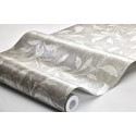 Borastapeter|Tapete elegant floral braun mit silber Glimmer Stil|Tapeten
