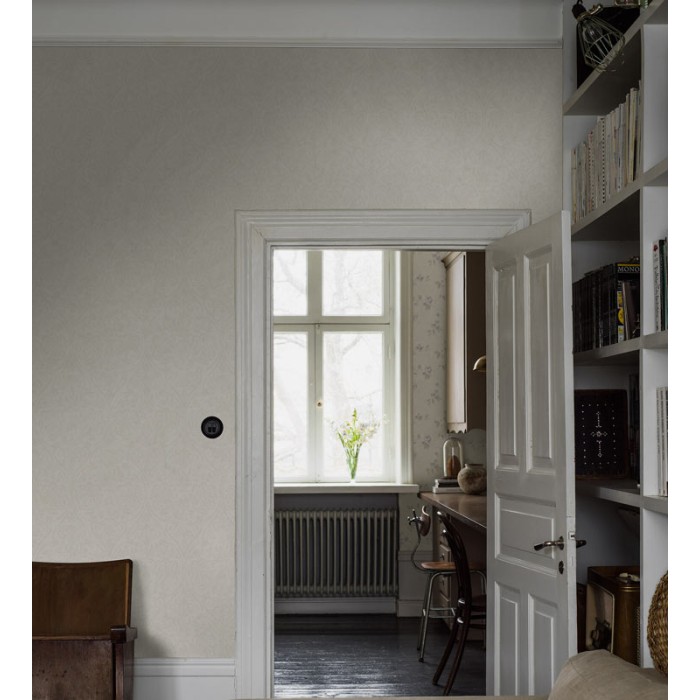 Borastapeter|Papel pintado medallón floral estilo vintage en blanco cálido|Damasco