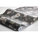 Borastapeter|Wallpaper romantic nocturne style floral in burgundy and dark grey|Wallpaper