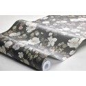 Borastapeter|Wallpaper magical nocturne style floral in greyish brown and terracotta|Wallpaper