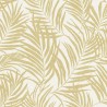 Grandeco|Papel pintado tropical beige ocre con textura|Papel Pintado