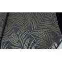 Papel pintado tropical gris plata textura - Grandeco Maison MN2013