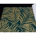 Grandeco|Tropical green gold with reliefs wallpaper|Tropical