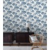 Grandeco|Papier peint arbre floral bleu|Papier Peint