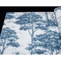 Grandeco|Papier peint arbre floral bleu|Papier Peint