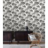 Grandeco|Papier peint arbre floral blanc noir|Papier Peint