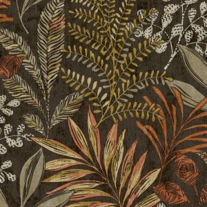 Casadeco|Tapete mit kleinen Blumen und hellblauen Maiglöckchen|Blumen
