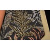 Papel pintado tropical hojas negro multicolor - Grandeco Maison MN3110