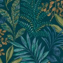 Papel pintado hojas verdes tropicales - Grandeco Maison MN3112