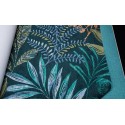 Papel pintado hojas verdes tropicales - Grandeco Maison MN3112