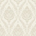 Grandeco|Papier peint damas élégant floral beige|Damas