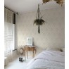 Grandeco|Elegant damask floral beige wallpaper|Damask