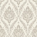 Grandeco|Damask floral mole color wallpaper|Damask