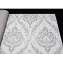 Grandeco|Damask floral mole color wallpaper|Damask
