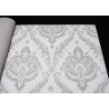 Grandeco|Damask floral mole color wallpaper|Damask