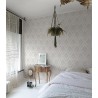 Grandeco|Papier peint damas ornements floraux gris|Damas