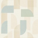 Grandeco|Metallic geometric gold shape wallpaper|Wallpaper