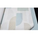 Grandeco|Metallic geometric gold shape wallpaper|Wallpaper