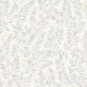 Grandeco|Floral bunches gray leaves wallpaper|Romantic