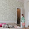 Grandeco|Flowers bunches and green-pink leaves wallpaper|Wallpaper