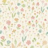 Grandeco|Papier peint petites fleurs blanc multicolore|Jeunesse